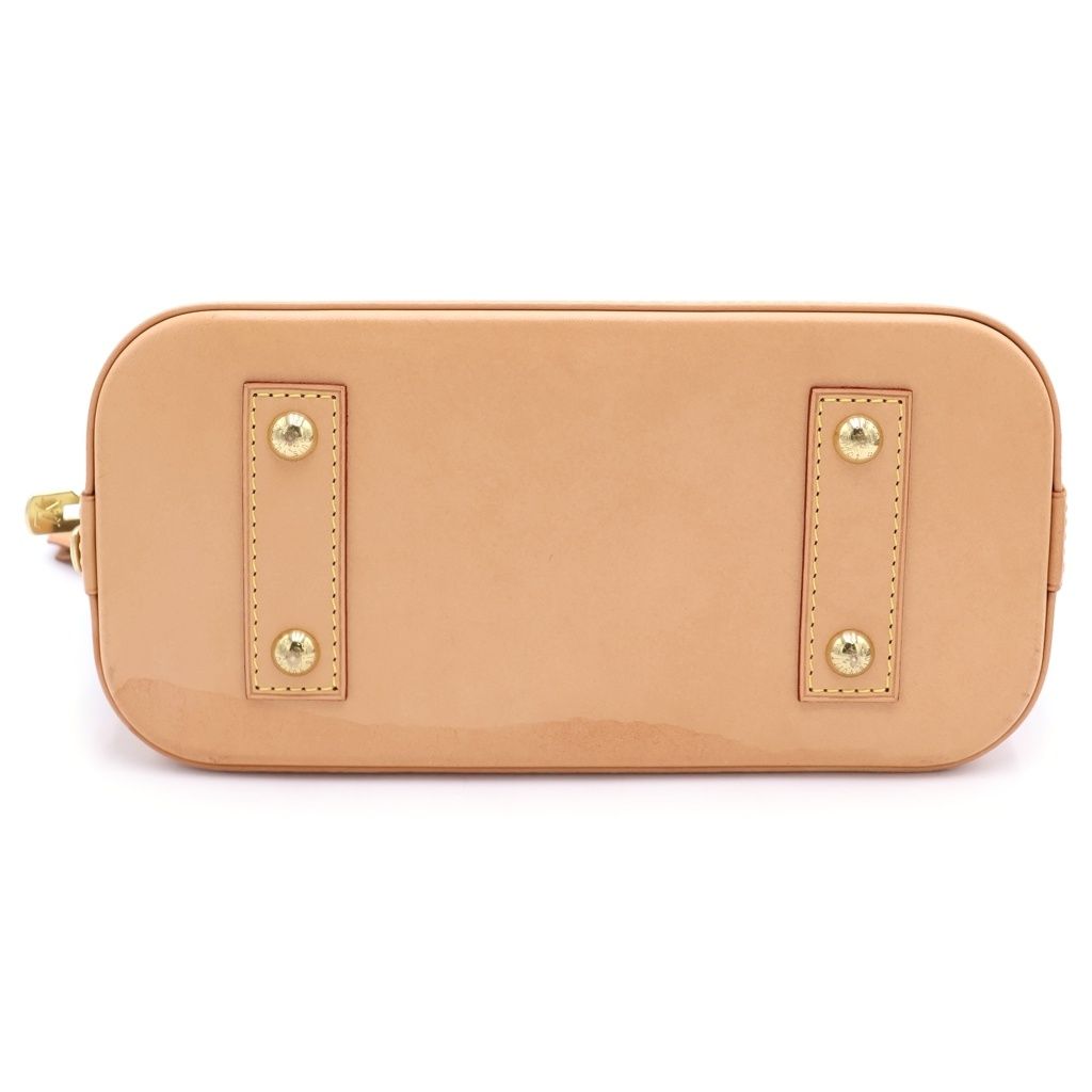 Louis Vuitton Monogram Alma BB 2-Way Shoulder Bag Brown Leather Gold — view 4