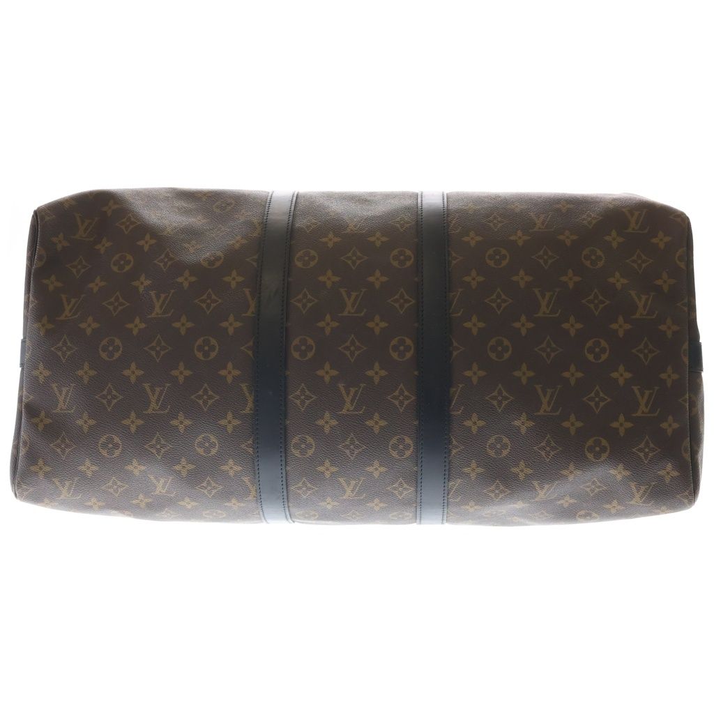 Louis Vuitton Monogram Macassar Keepall Bandouliere 55 Boston Bag Brown — view 4