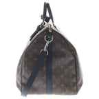 Louis Vuitton Monogram Macassar Keepall Bandouliere 55 Boston Bag Brown — view 3