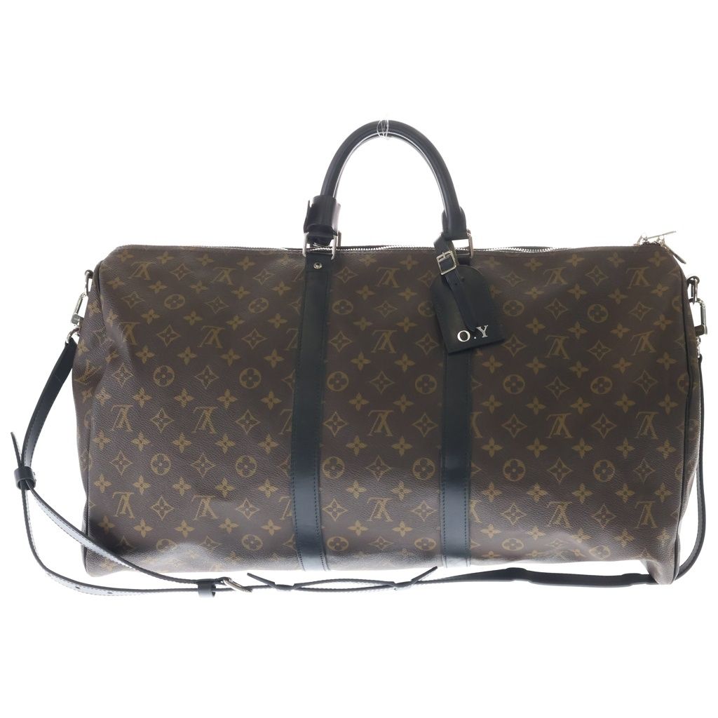Louis Vuitton Monogram Macassar Keepall Bandouliere 55 Boston Bag Brown — view 2