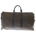 Louis Vuitton Monogram Macassar Keepall Bandouliere 55 Boston Bag Brown