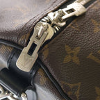 Louis Vuitton Monogram Macassar Keepall Bandouliere 55 Boston Bag Brown — view 7