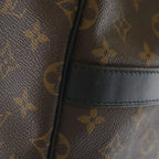 Louis Vuitton Monogram Macassar Keepall Bandouliere 55 Boston Bag Brown — view 6