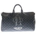 Louis Vuitton Monogram Eclipse Vivienne Keepall Bandouliere 50 Boston Bag Black