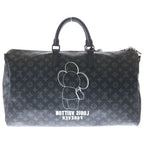 Louis Vuitton Monogram Eclipse Vivienne Keepall Bandouliere 50 Boston Bag Black — view 2