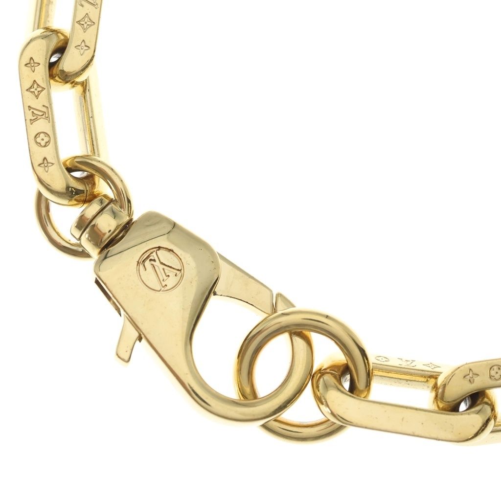 Louis Vuitton LV Edge MM Chain Necklace Gold