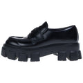 Prada Monolith Leather Thick Sole Loafers Shoes Black
