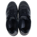Saint Laurent Paris Smooth Leather Low Cut Sneakers Black P0 — view 4