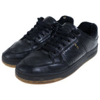 Saint Laurent Paris Smooth Leather Low Cut Sneakers Black P0 — view 2