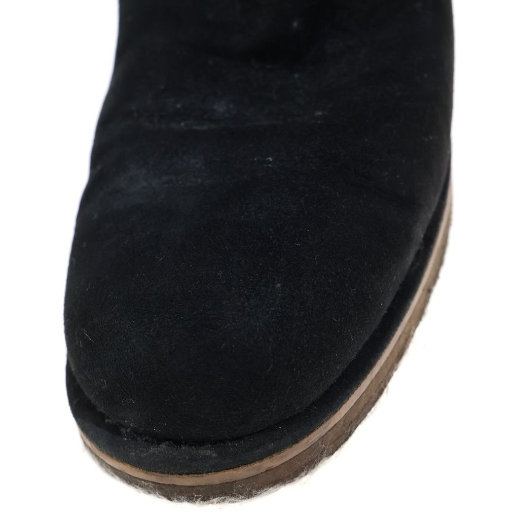 Hermes Martin Margiela Era Cles Pro Heels Shearling Boots Long Black — view 6