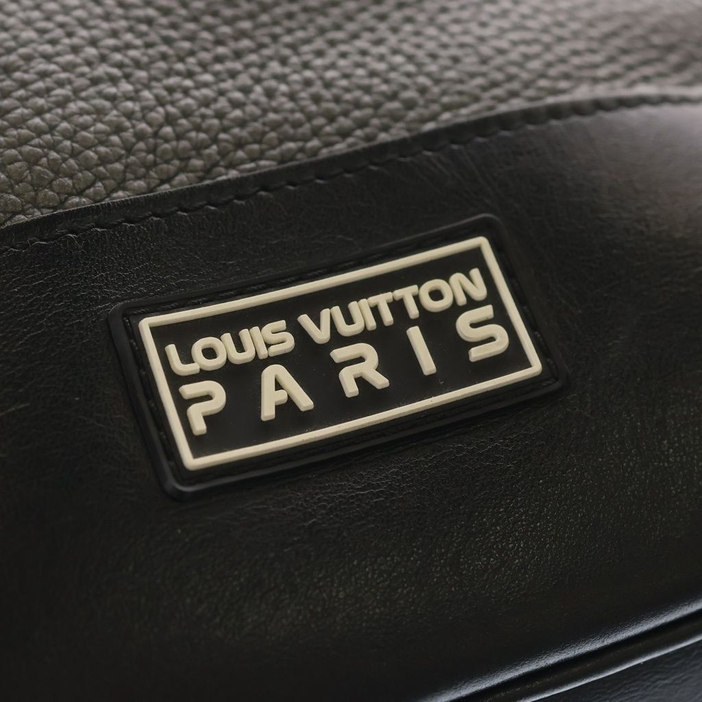 Louis Vuitton Taurillon Metal Alpha Backpack Leather Black — view 6