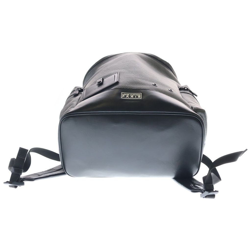 Louis Vuitton Taurillon Metal Alpha Backpack Leather Black — view 4