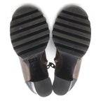 Louis Vuitton Monogram Star Trail Line Ankle Boots Leather Heels Short — view 5