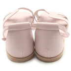 Hermes Santorini Logo Leather Ankle Strap Sandals 36.5 Pink — view 3