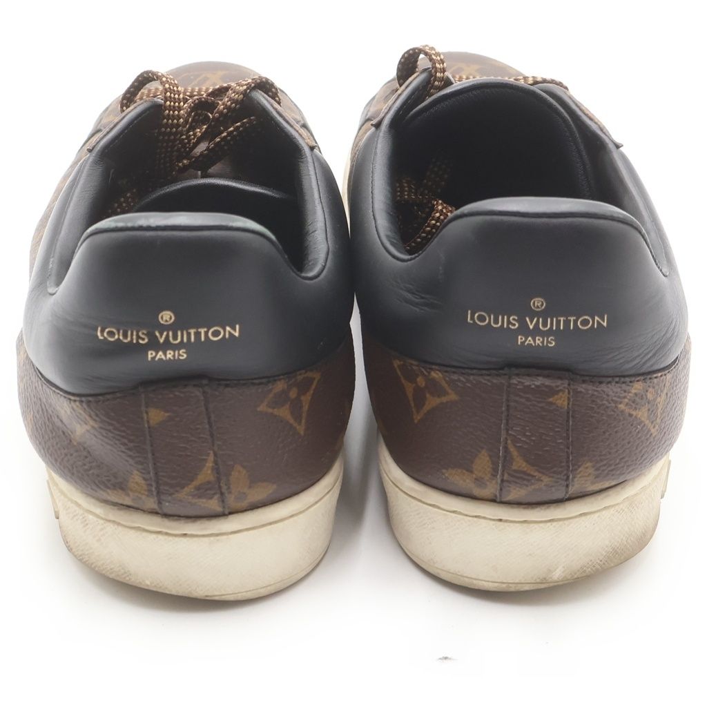 Louis Vuitton Monogram Luxembourg Low Cut Sneakers Leather 8.5 Brown — view 3