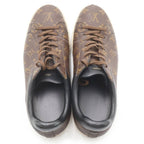 Louis Vuitton Monogram Luxembourg Low Cut Sneakers Leather 8.5 Brown — view 4