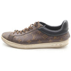 Louis Vuitton Monogram Luxembourg Low Cut Sneakers Leather 8.5 Brown