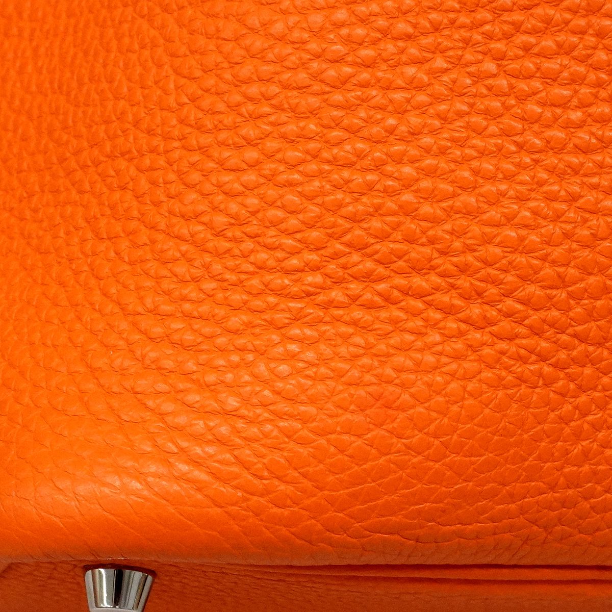 Hermes Handbag Picotin 18 Lock Taurillon Orange Silver — view 9