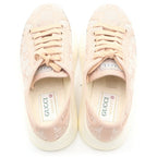 Gucci GG Canvas Low Top Sneakers Tennis Line Pink — view 4