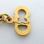 Dior Necklace CD Logo Gold Plated Rhinestone — view 5