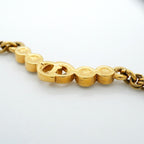 Dior Necklace CD Logo Gold Plated Rhinestone — view 7