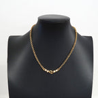 Dior Necklace CD Logo Gold Plated Rhinestone — view 6