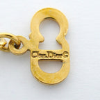Dior Necklace CD Logo Gold Plated Rhinestone — view 5