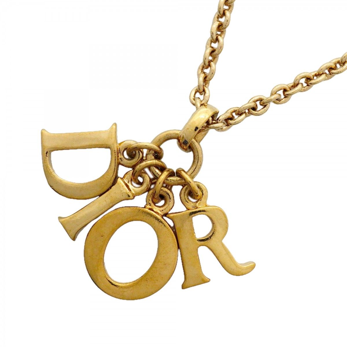 Dior Necklace Logo Gold Plated