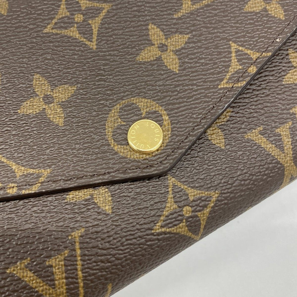 Louis Vuitton Wallet Monogram Portefeuille Sarah Brown Rose Velours — view 7