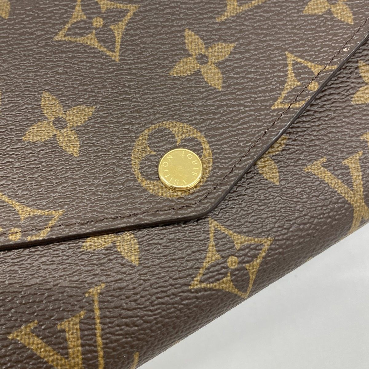 Louis Vuitton Wallet Monogram Portefeuille Sarah Brown Rose Velours — view 7