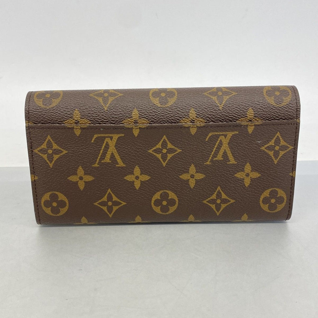 Louis Vuitton Wallet Monogram Portefeuille Sarah Brown Rose Velours — view 9