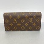 Louis Vuitton Wallet Monogram Portefeuille Sarah Brown Rose Velours — view 9