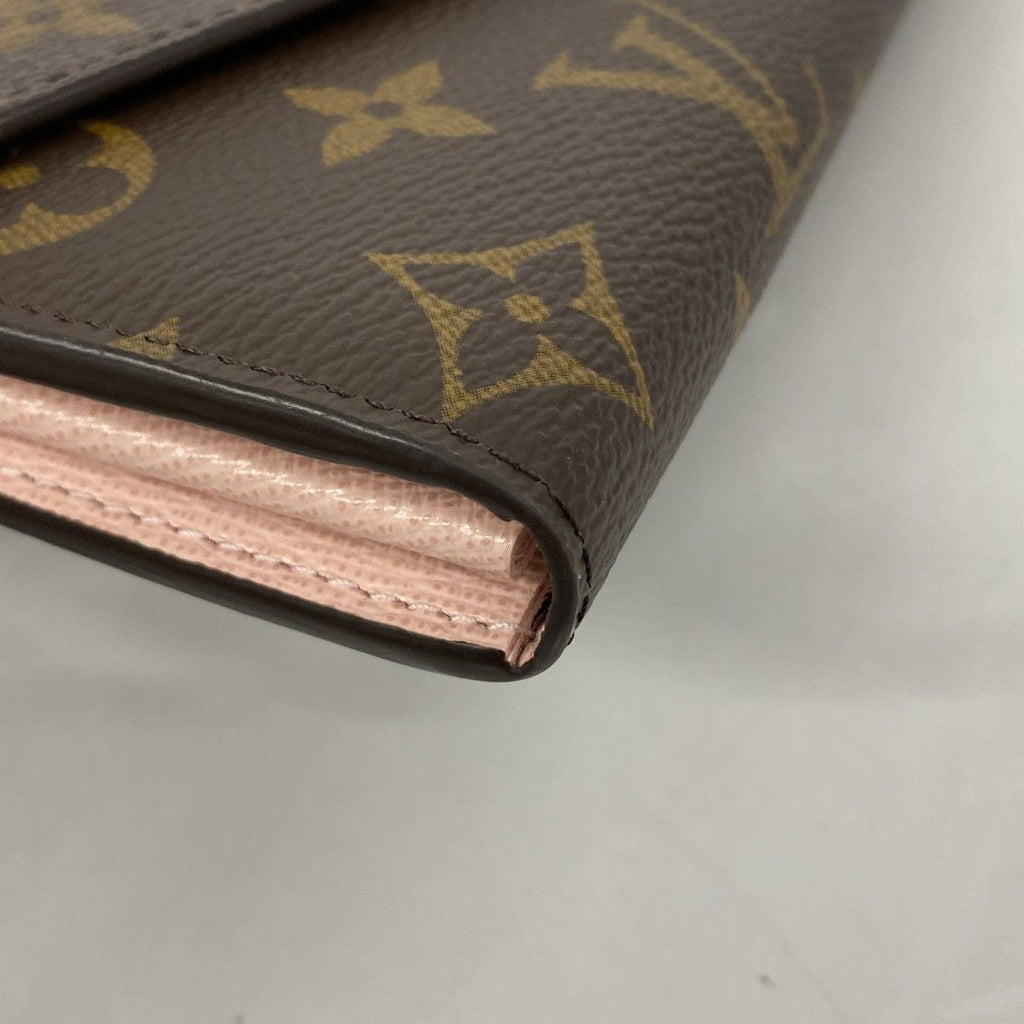 Louis Vuitton Wallet Monogram Portefeuille Sarah Brown Rose Velours — view 5