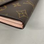 Louis Vuitton Wallet Monogram Portefeuille Sarah Brown Rose Velours — view 5