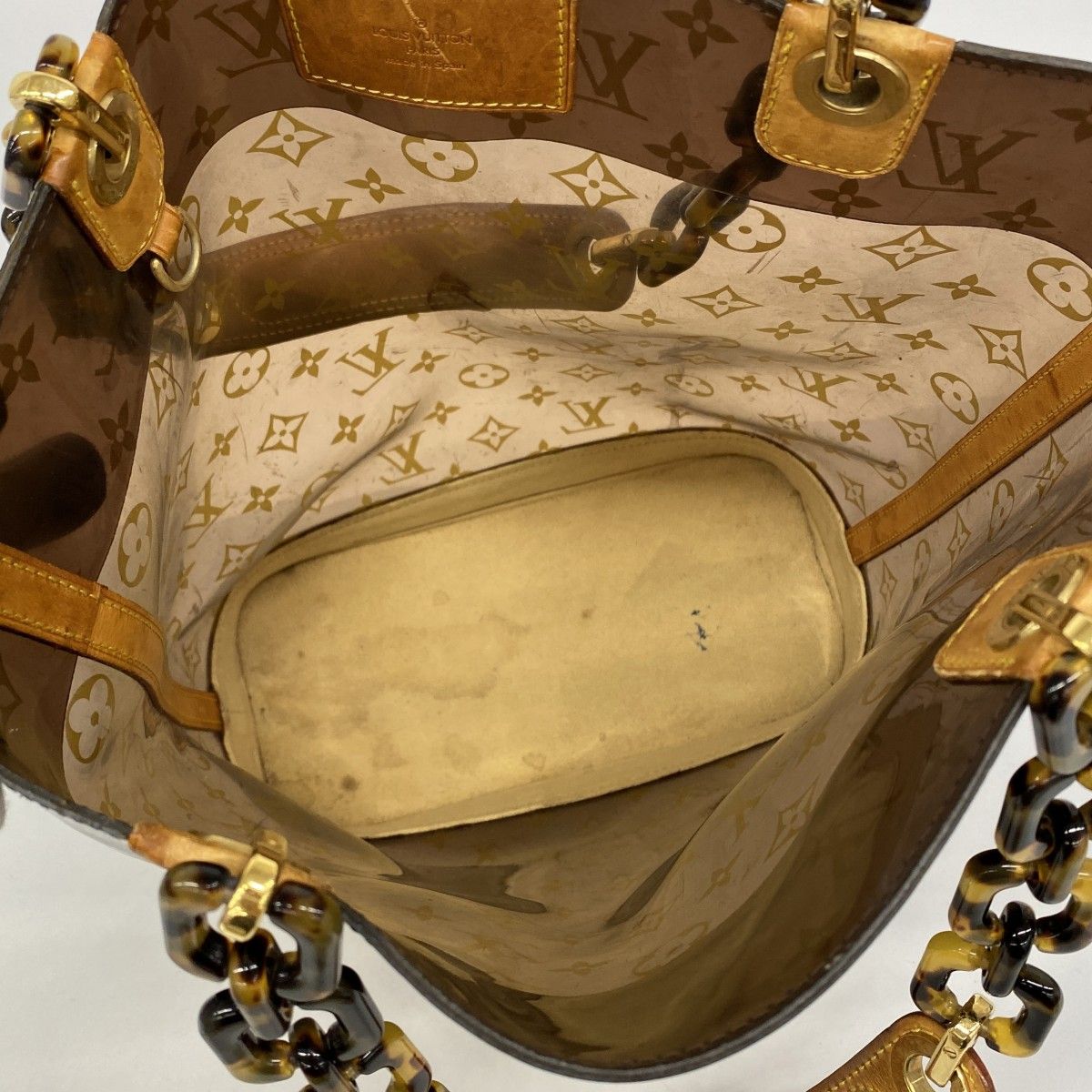 Louis Vuitton Tote Monogram Cruise Collection Cover Amble MM Brown — view 4