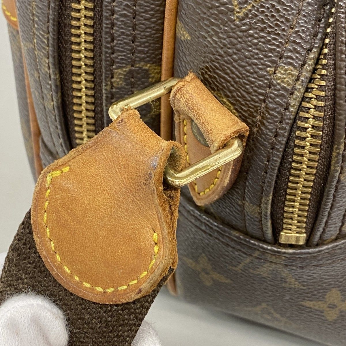 Louis Vuitton Shoulder Bag Monogram Reporter PM Brown — view 7