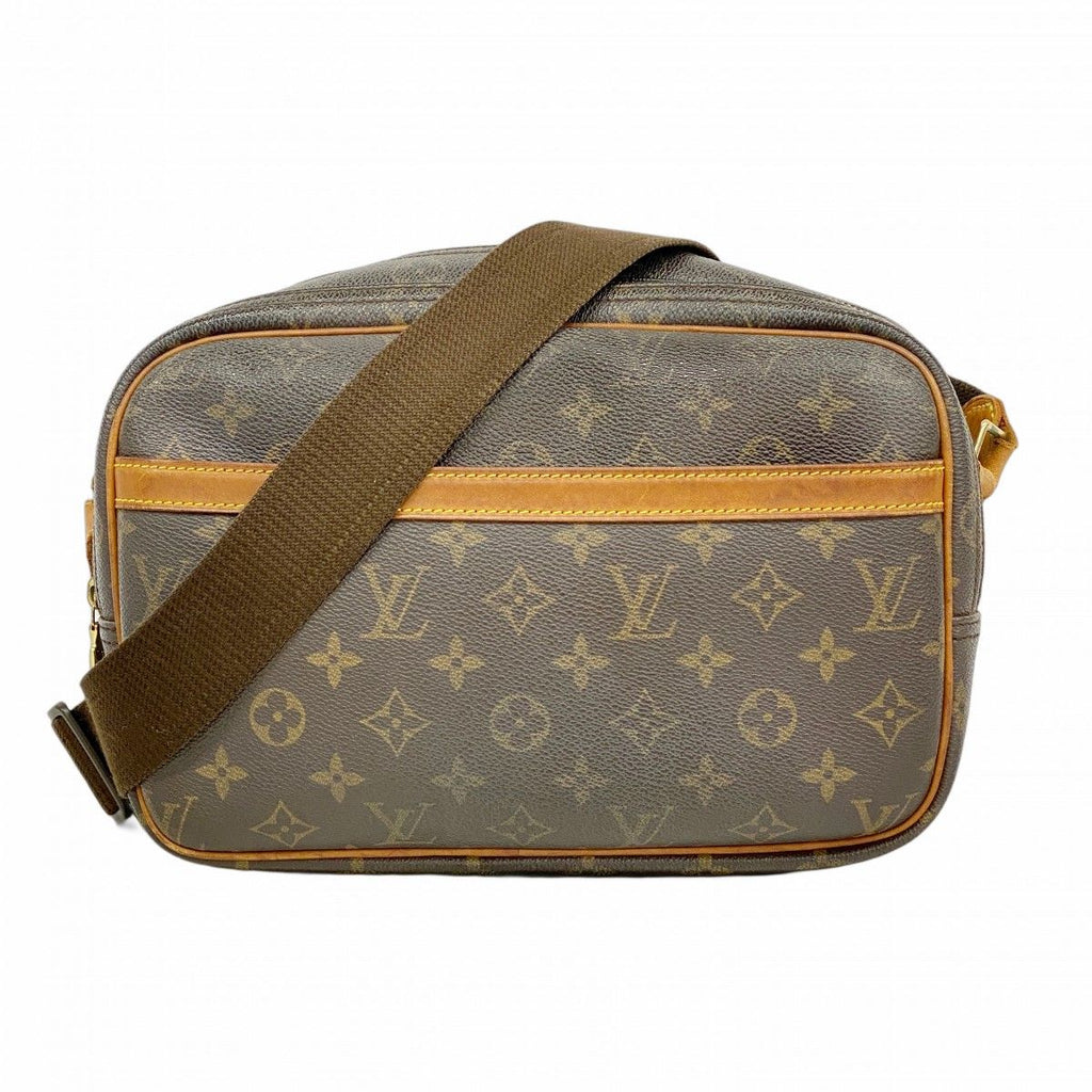 Louis Vuitton Shoulder Bag Monogram Reporter PM Brown