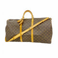 Louis Vuitton Boston Bag Monogram Keepall Bandouliere 60 Brown