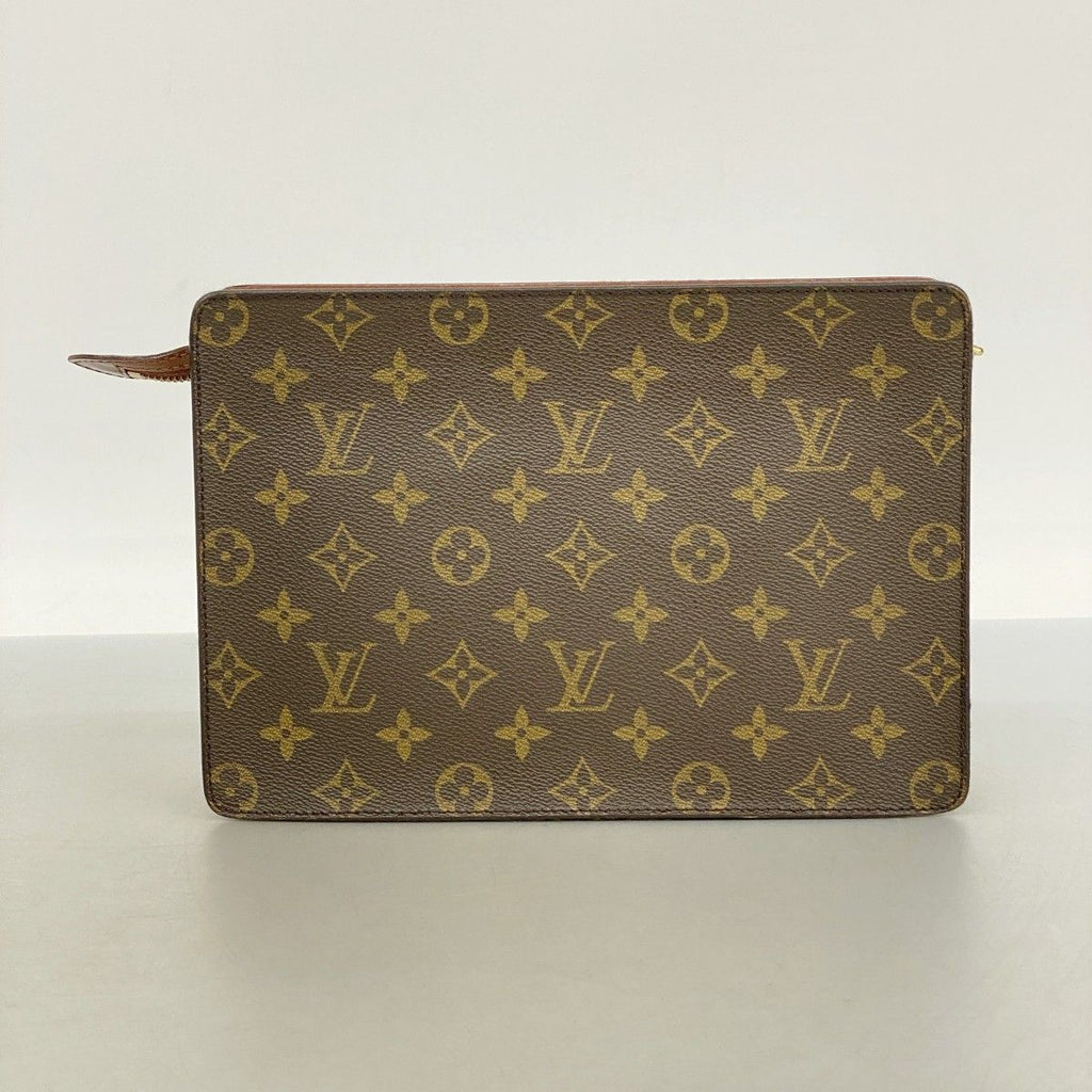 Louis Vuitton Clutch Monogram Pochette Homme Brown — view 9
