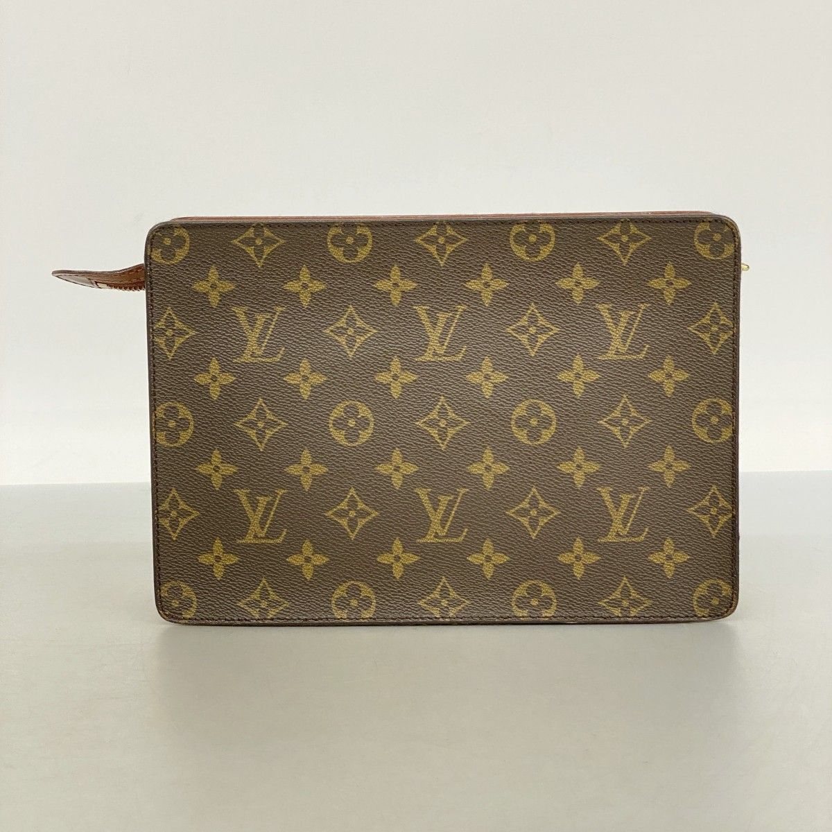 Louis Vuitton Clutch Monogram Pochette Homme Brown — view 9