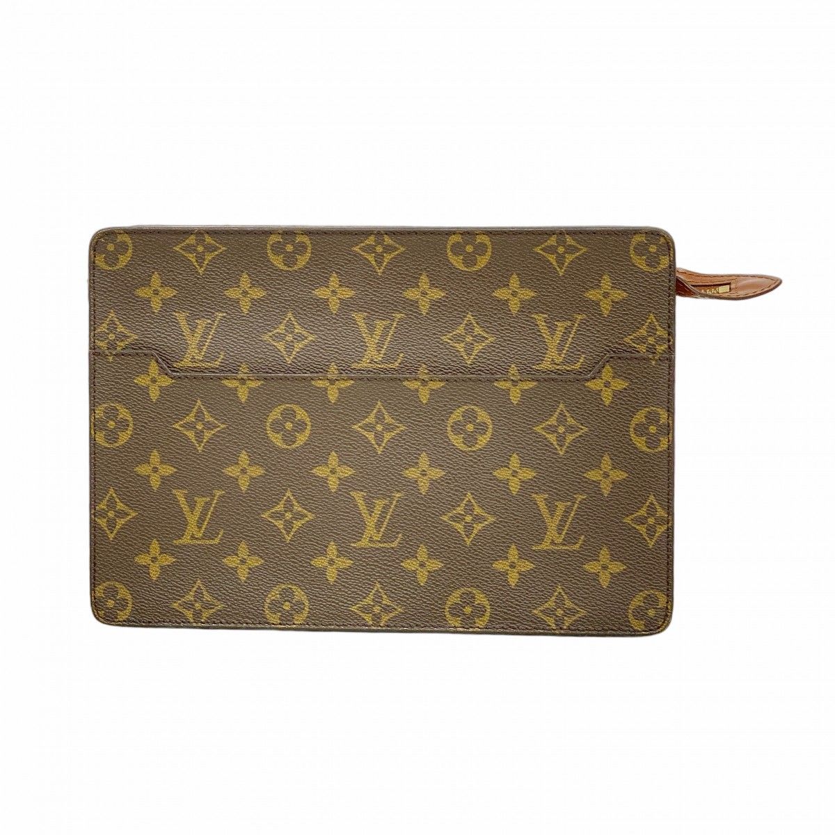 Louis Vuitton Clutch Monogram Pochette Homme Brown