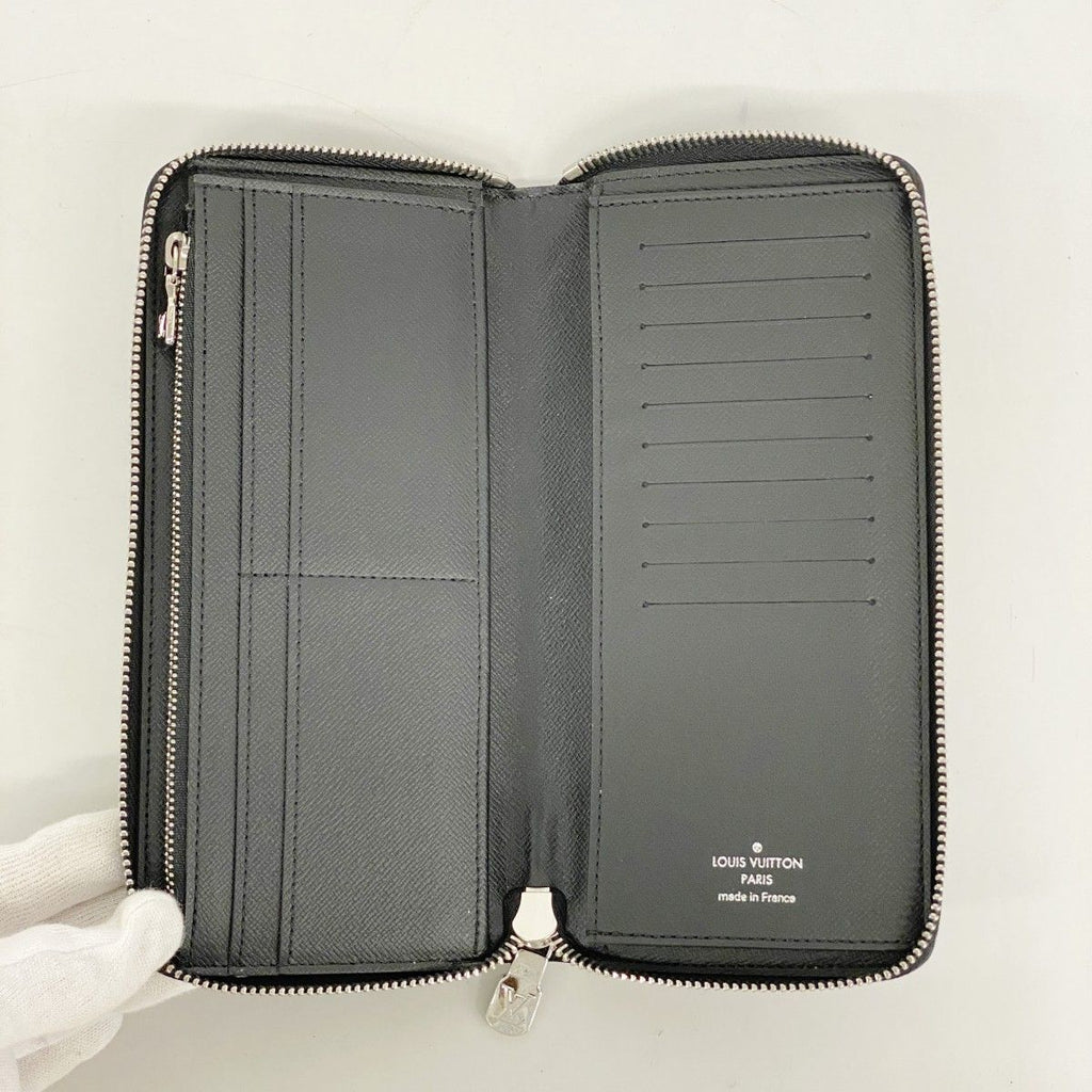 Louis Vuitton Wallet Damier Graphite Zippy Vertical Black Gray — view 3