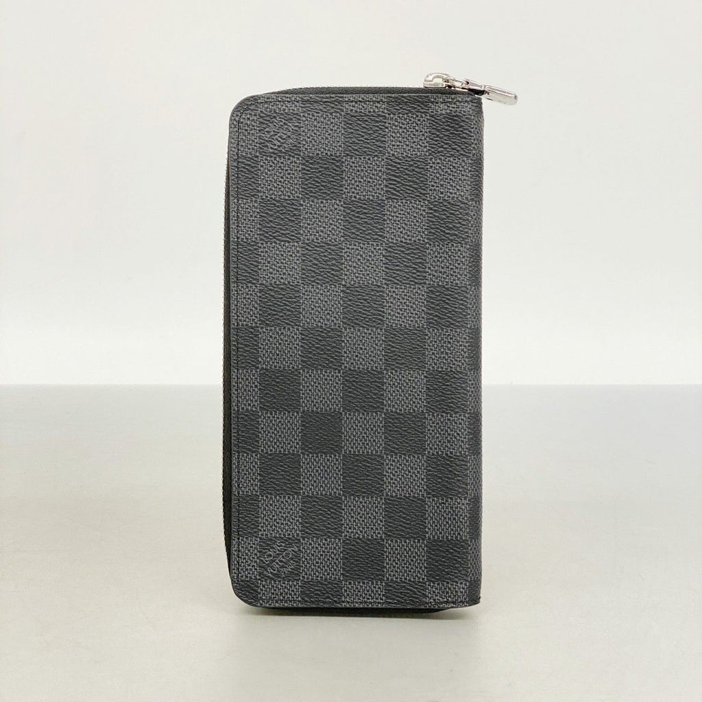 Louis Vuitton Wallet Damier Graphite Zippy Vertical Black Gray — view 7