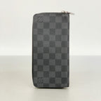 Louis Vuitton Wallet Damier Graphite Zippy Vertical Black Gray — view 7