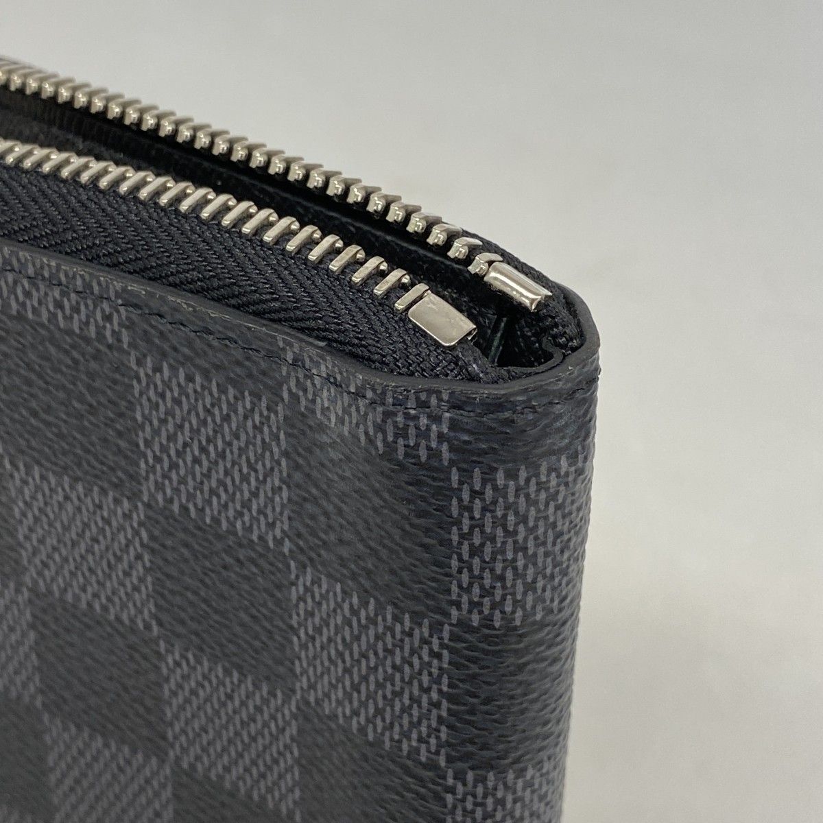 Louis Vuitton Wallet Damier Graphite Zippy Vertical Black Gray — view 5