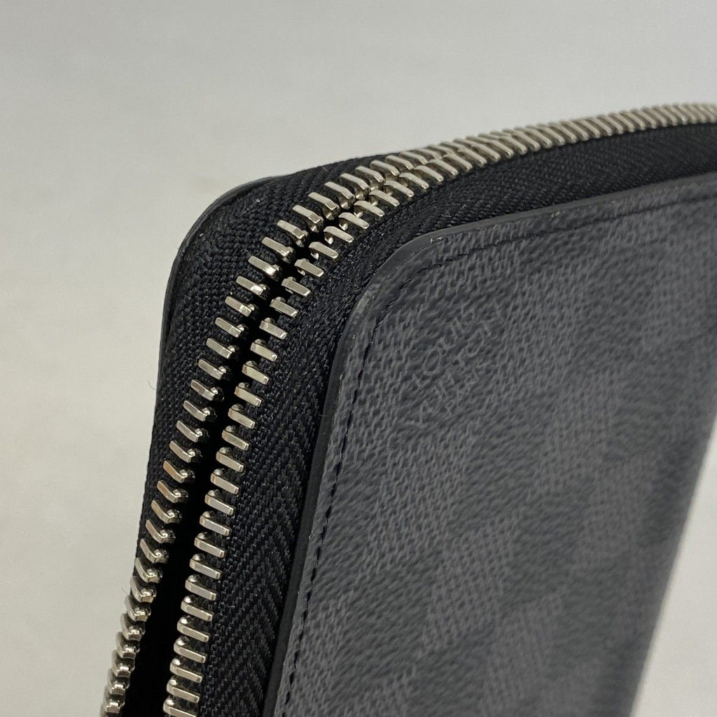 Louis Vuitton Wallet Damier Graphite Zippy Vertical Black Gray — view 6