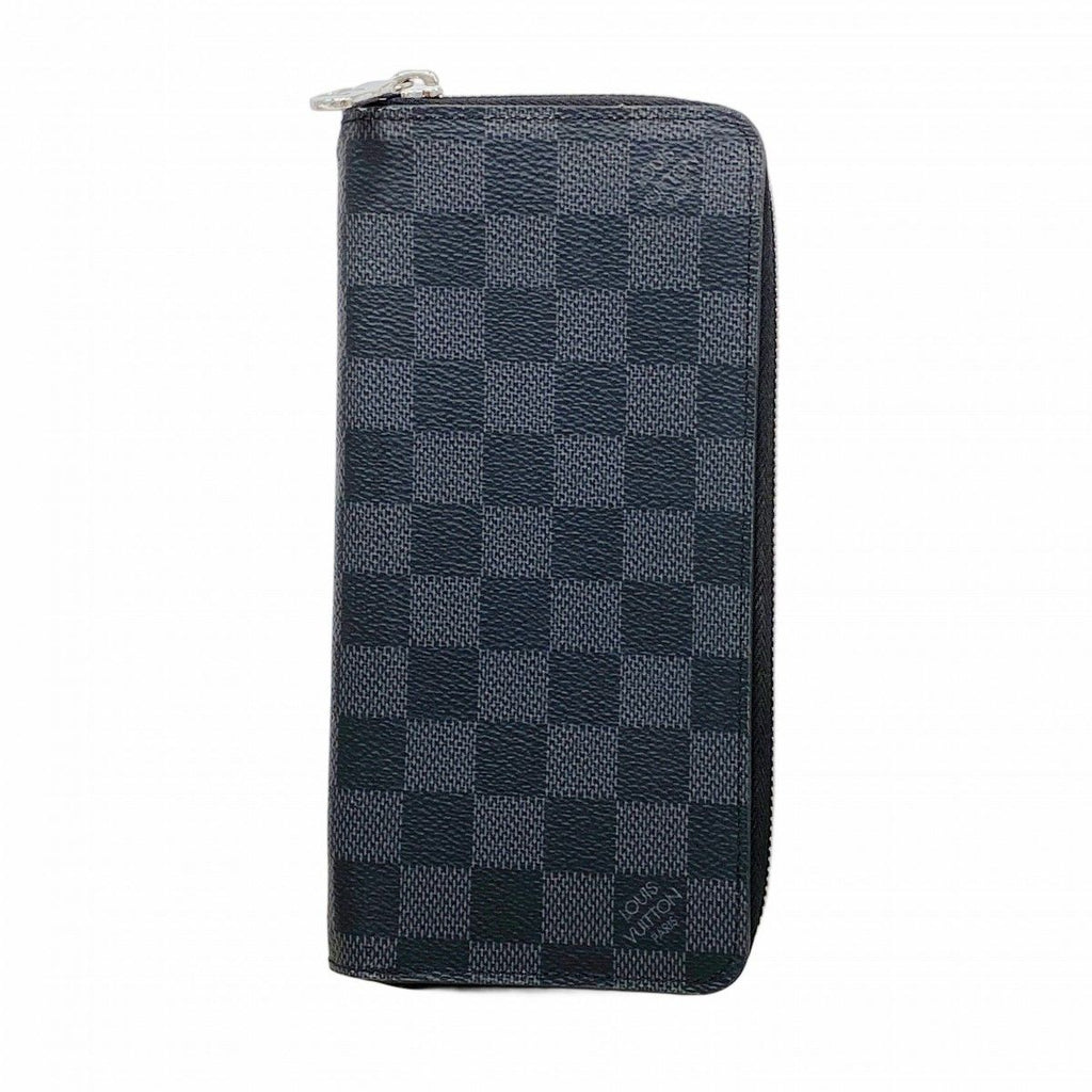 Louis Vuitton Wallet Damier Graphite Zippy Vertical Black Gray