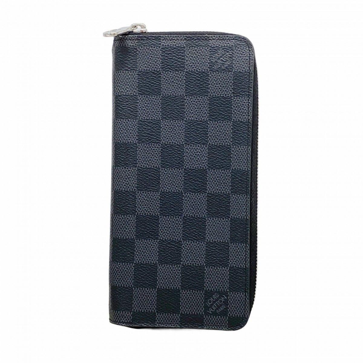 Louis Vuitton Wallet Damier Graphite Zippy Vertical Black Gray