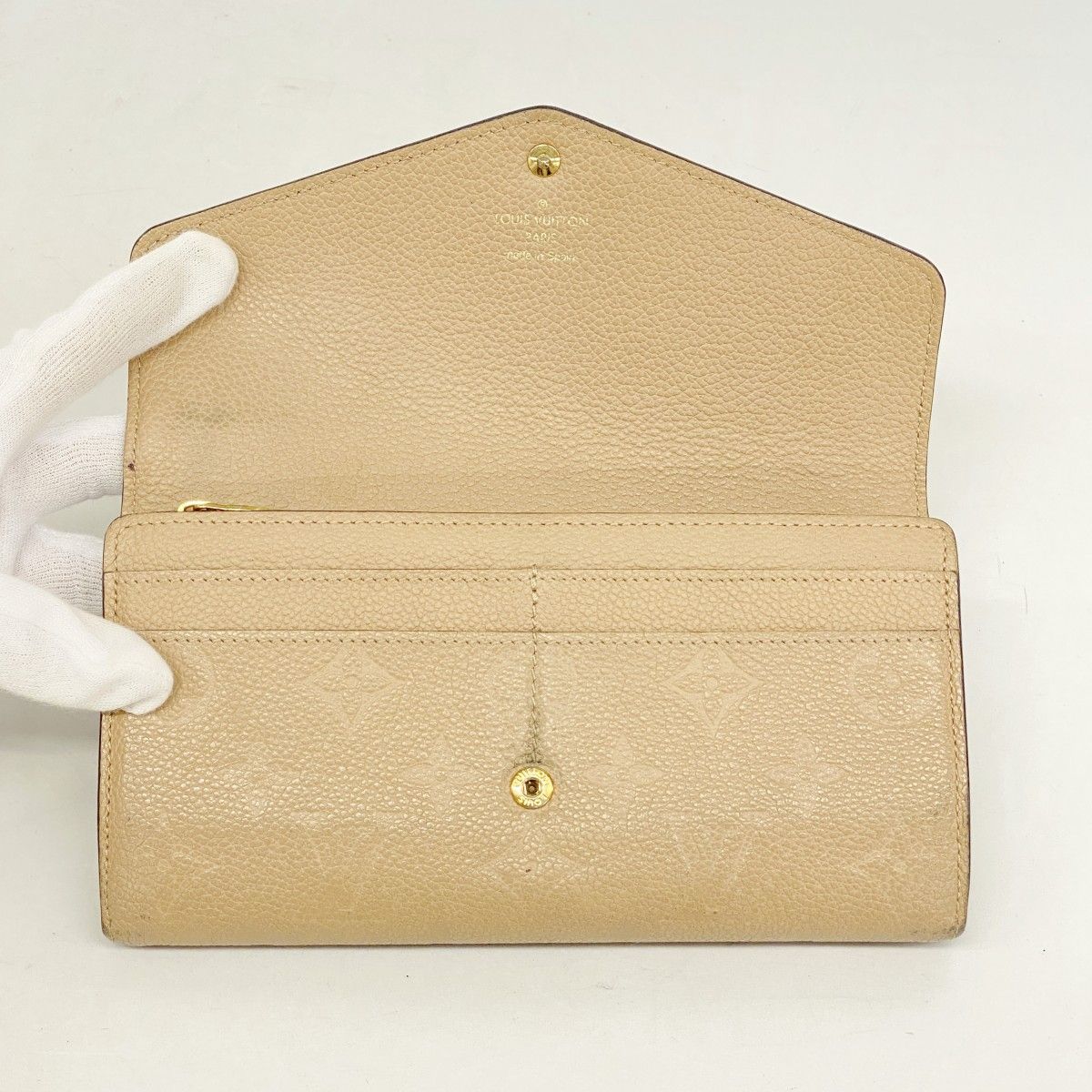Louis Vuitton Wallet Monogram Empreinte Portefeuille Sarah Papyrus — view 9
