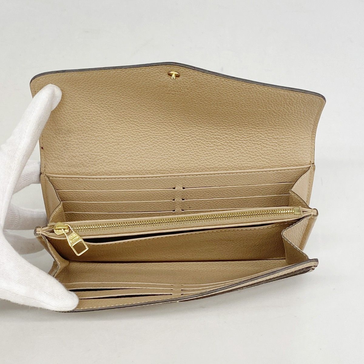 Louis Vuitton Wallet Monogram Empreinte Portefeuille Sarah Papyrus — view 3